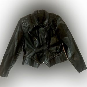 Blank NYC Moto Asymmetrical Black Vegan Leather Jacket Size XXL